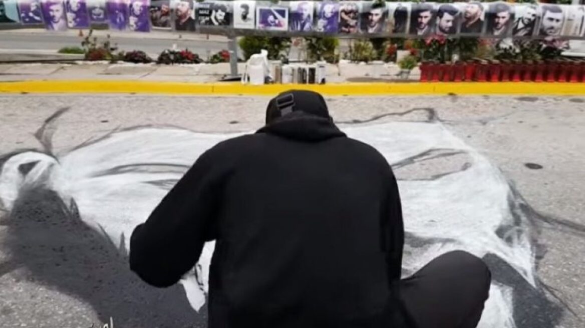 Παντελής Παντελίδης: Έφτιαξαν τεράστιο graffiti στο σημείο του δυστυχήματος  