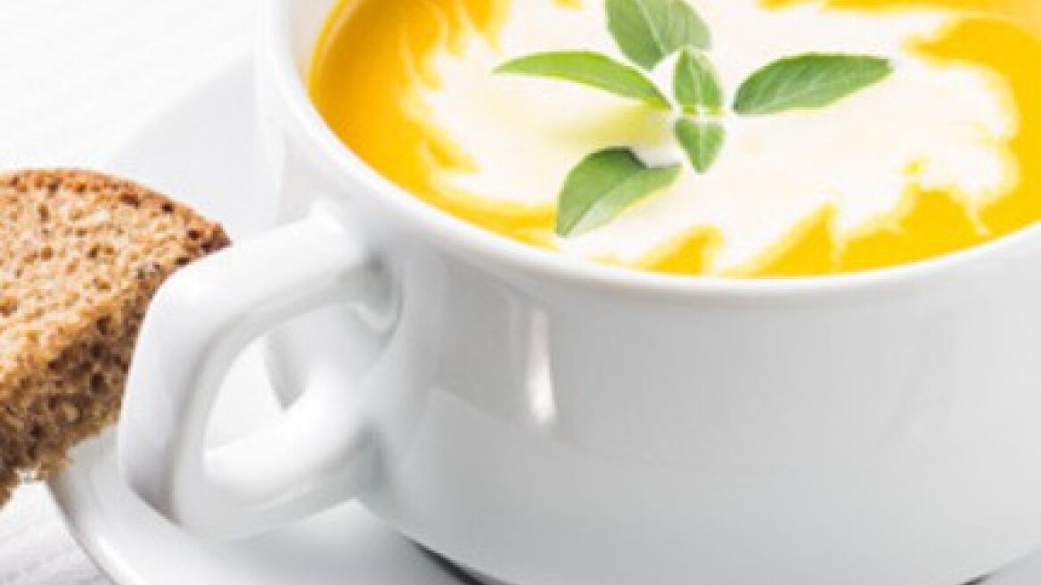 Κολοκυθόσουπα με κρέμα