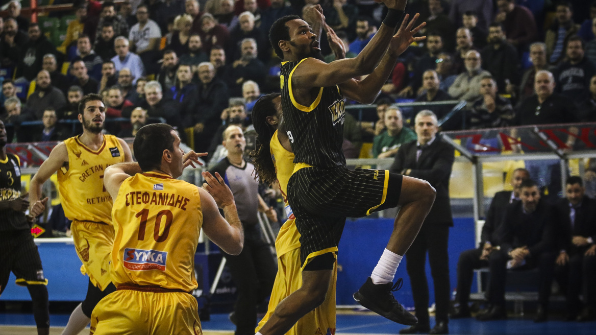 Ρέθυμνο-ΑΕΚ 90-95: Με φόρα από το Ρέθυμνο στον τελικό η ΑΕΚ