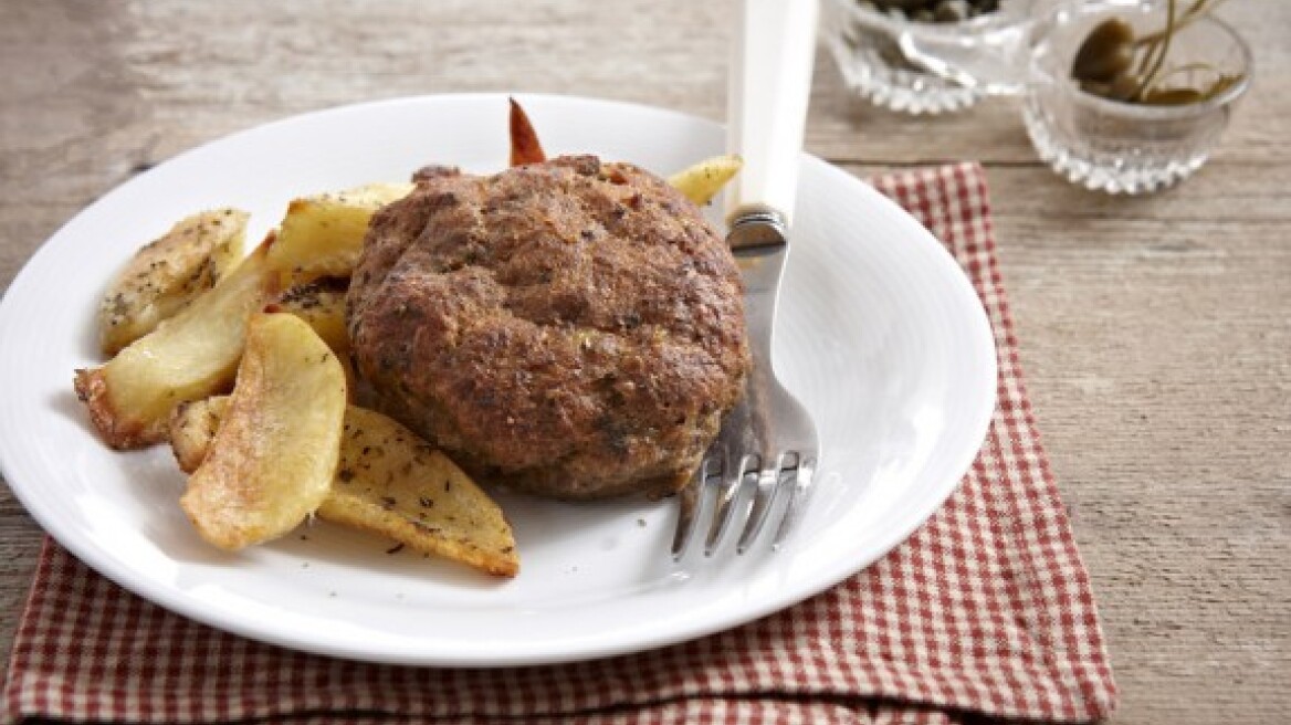 Μπιφτέκια πικάντικα με κάππαρη και μουστάρδα