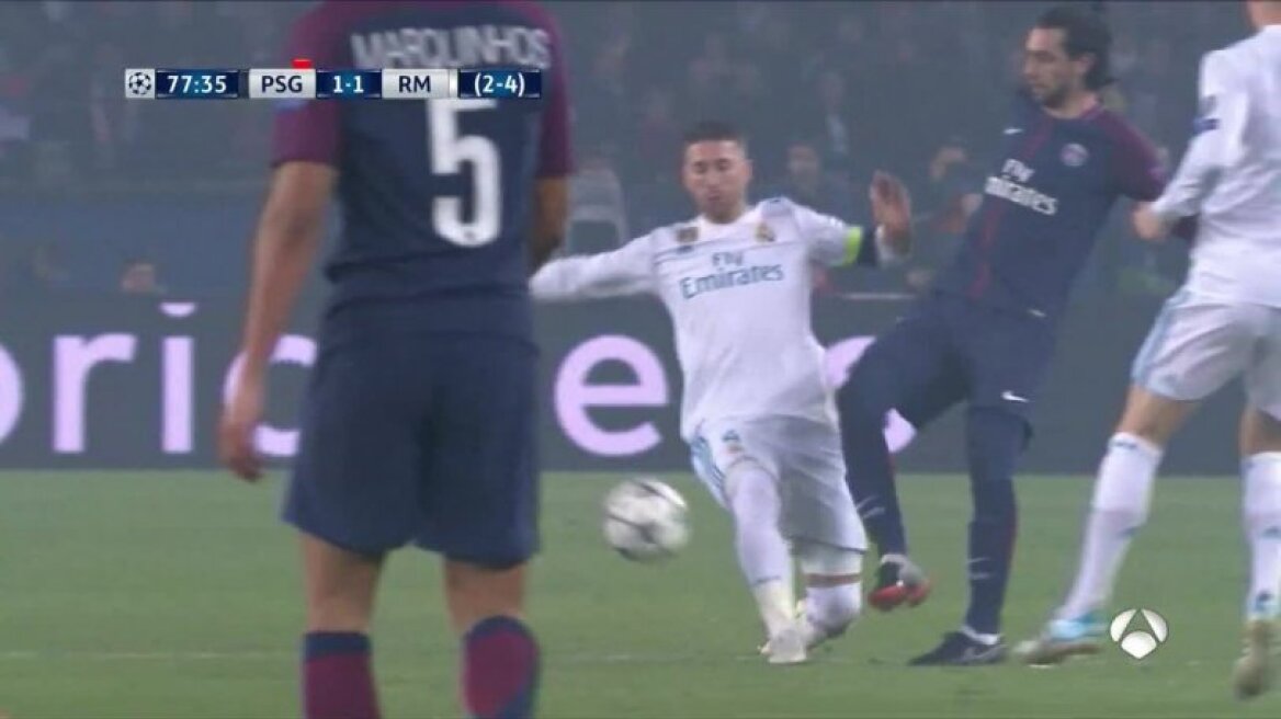 Ρεκόρ καρτών στην ιστορία του Champions League ο Σέρχιο Ράμος