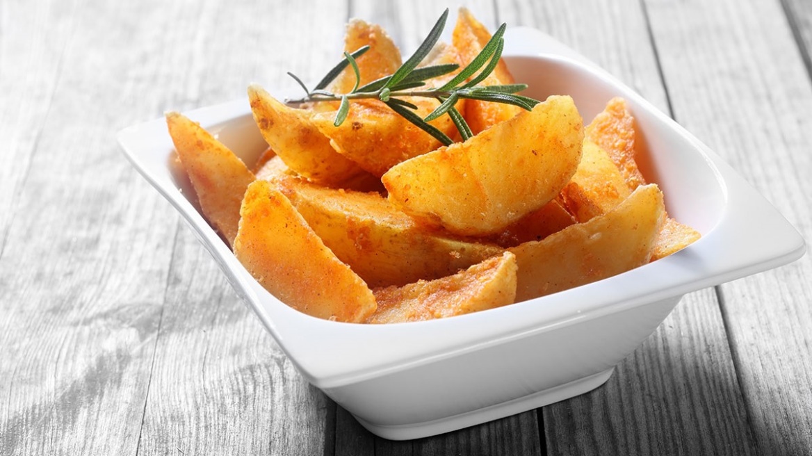 Τηγανητές πατάτες με λιγότερες θερμίδες