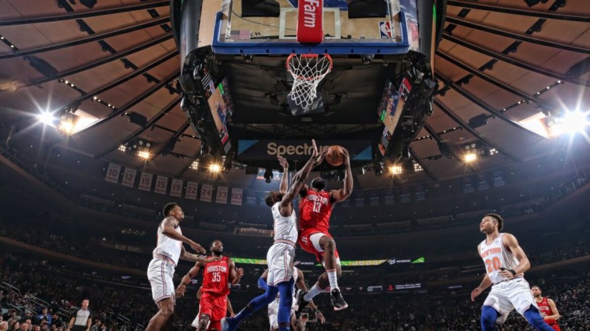 Ο Χάρντεν «άλωσε» την έδρα των Νικς με 61 πόντους