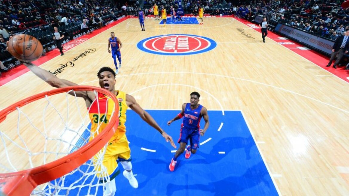 Μαγικός Αντετοκούνμπο οδήγησε τους Μπακς στην 36η νίκη τους