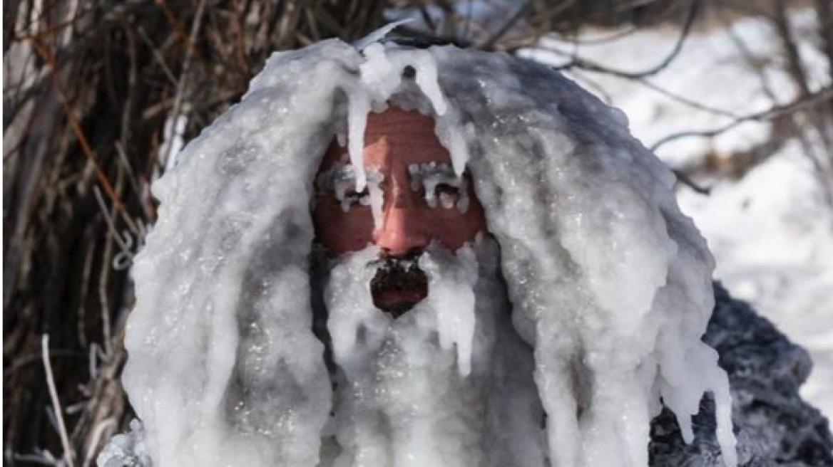 Μπήκε στο νερό για σέρφινγκ με -34℃ και βγήκε παγοκολώνα