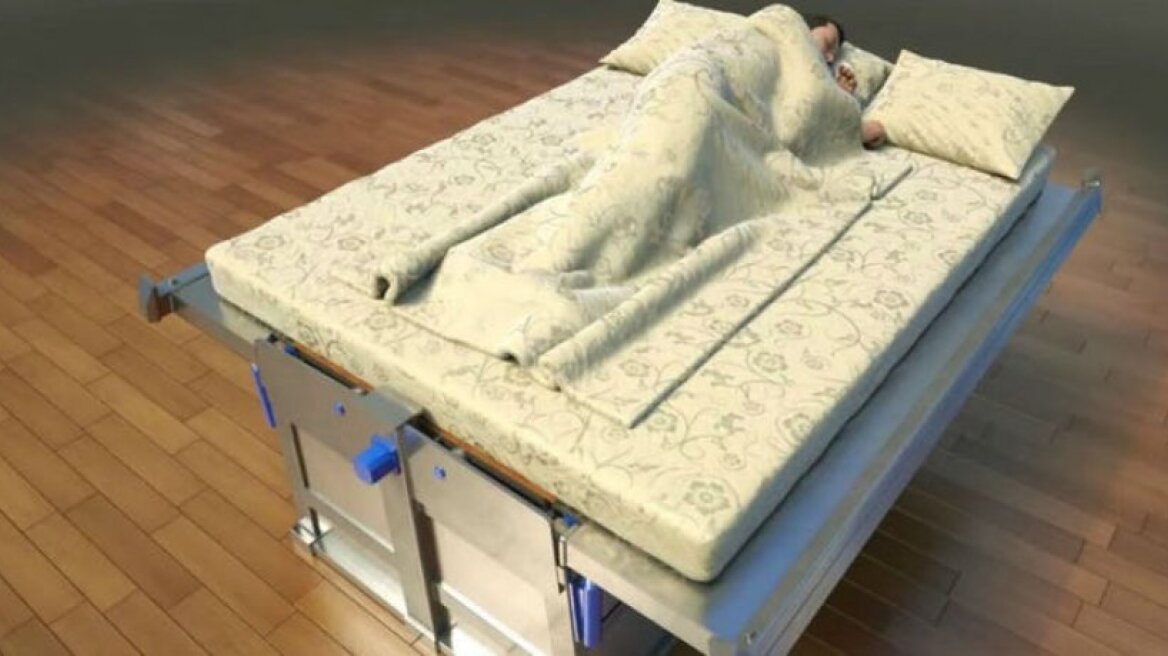 To αντισεισμικό κρεβάτι που «καταπίνει» όποιον κοιμάται