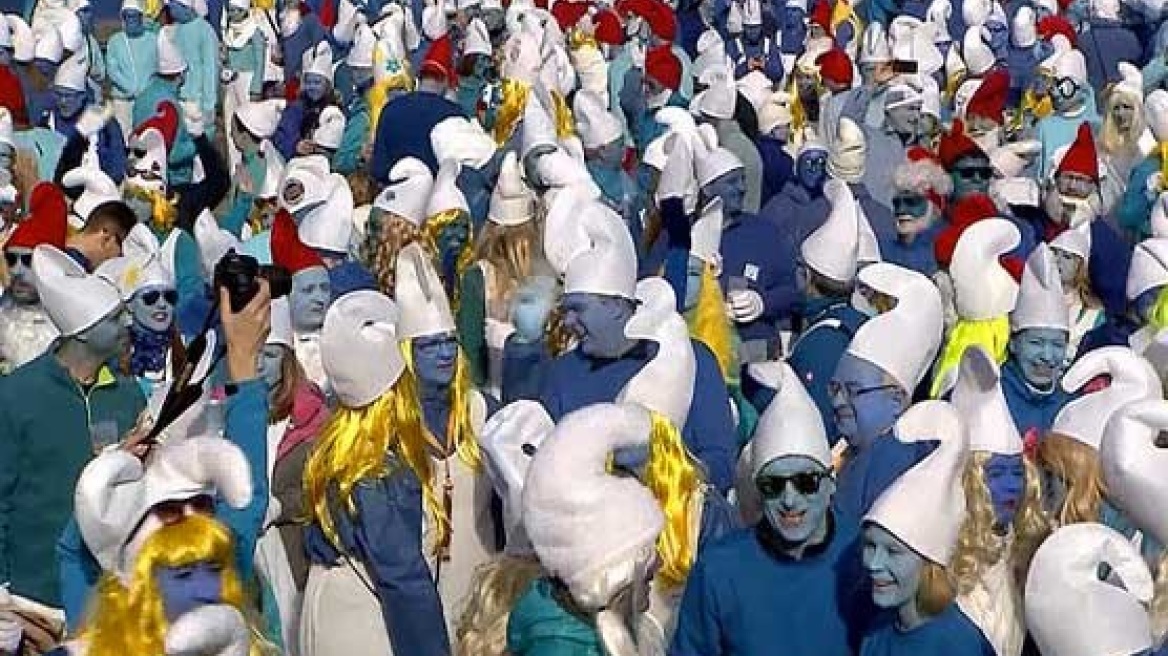 Γερμανία: Νέο παγκόσμιο ρεκόρ με... 2.762 στρουμφάκια 