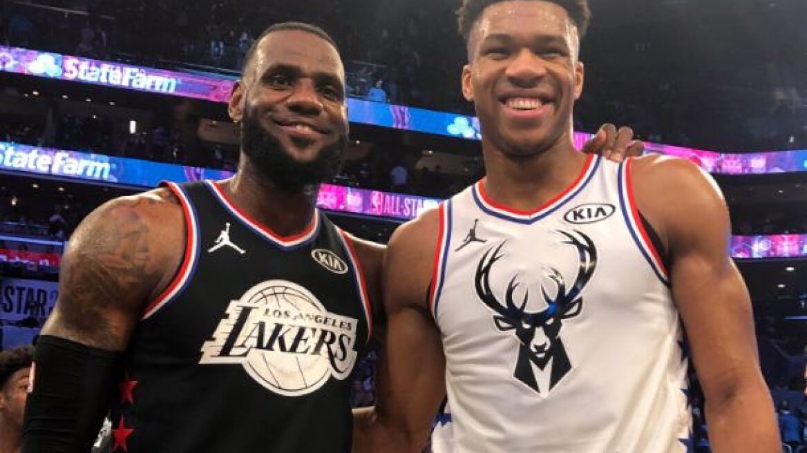 Ο Λεμπρόν αποθεώνει τον Αντετοκούνμπο: Είσαι ξεχωριστός