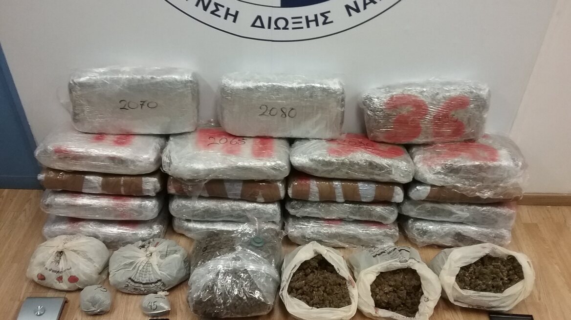 Τους «έπιασαν» με 45 κιλά ναρκωτικά στην Καλλιθέα 