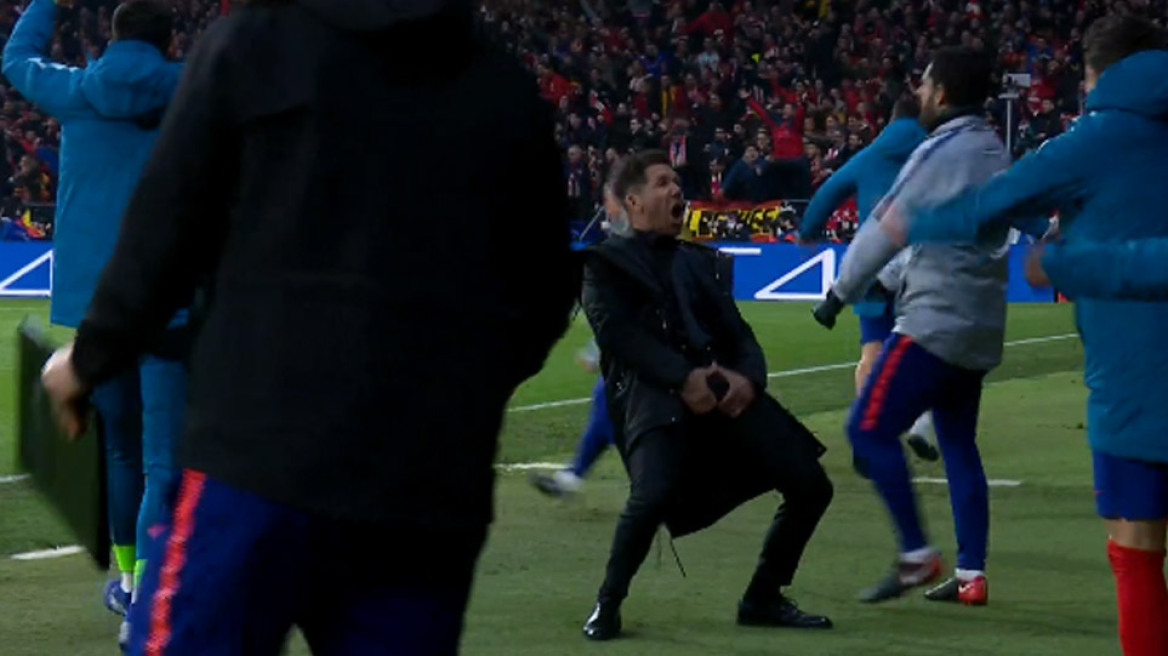 Βίντεο: Τρελάθηκε ο Σιμεόνε στο γκολ της Ατλέτικο και έδειξε... τα γεννητικά του όργανα!