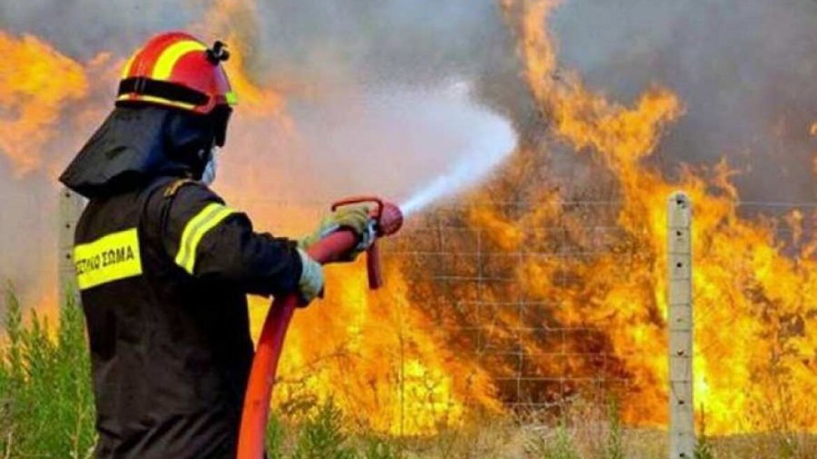 Φωτιά κοντά στα διόδια των Μαλγάρων