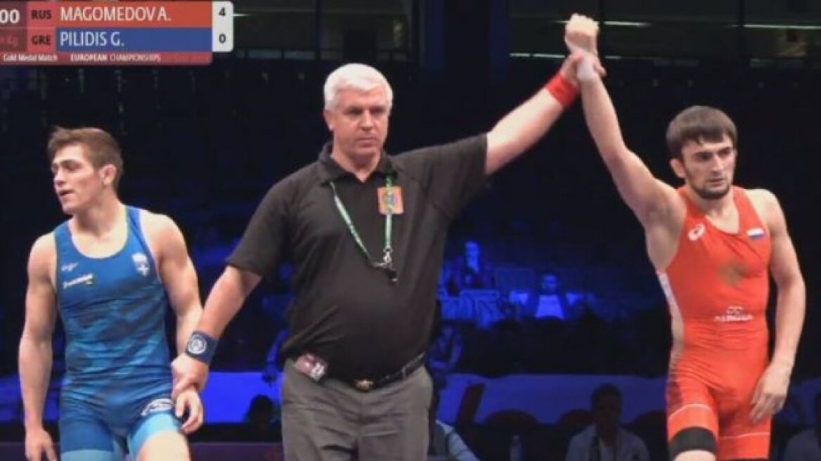 «Ασημένιος» ο Γιώργος Πιλίδης στο Ευρωπαϊκό Πρωτάθλημα Πάλης