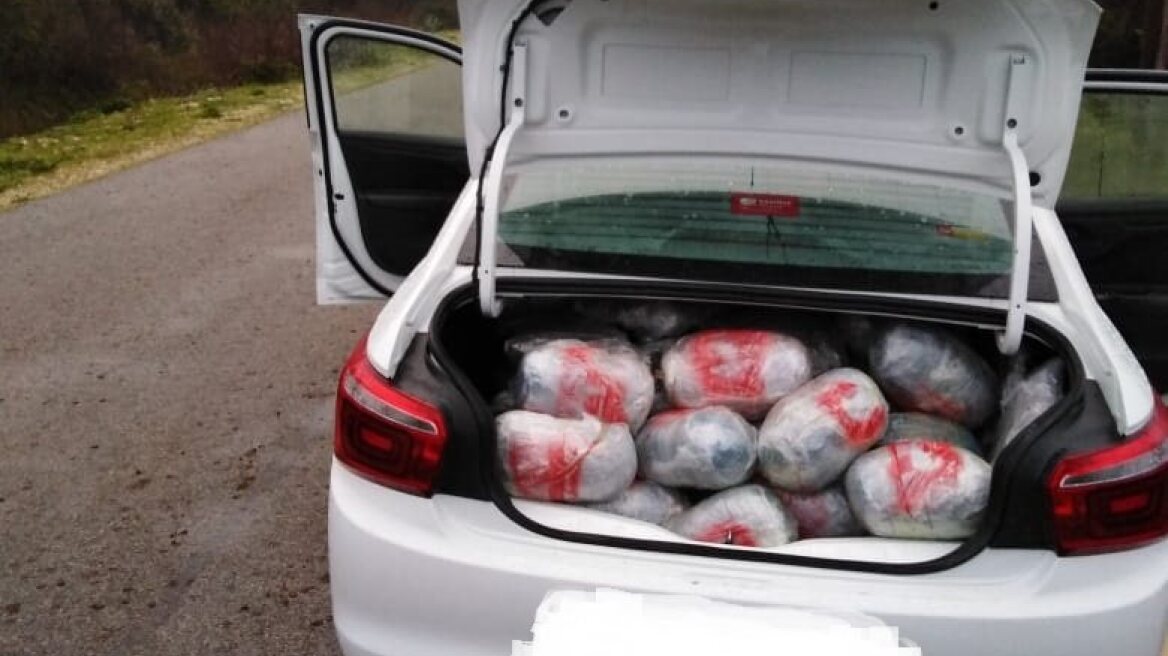 Φρένο σε φορτίο με 110 κιλά χασίς στην Θεσπρωτία