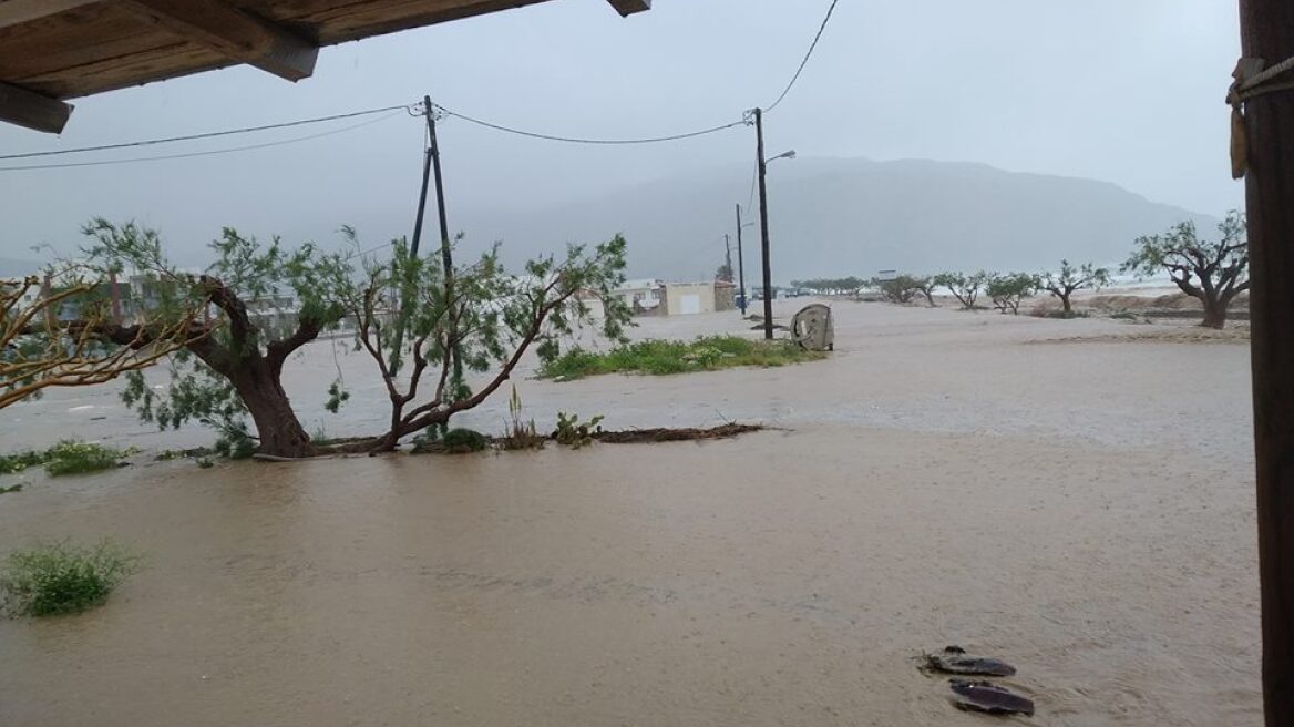 Κακοκαιρία: Σε κατάσταση έκτακτης ανάγκης τρεις δήμοι της Κρήτης
