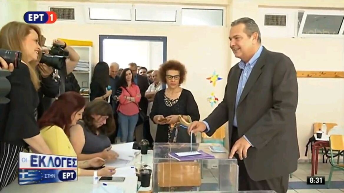 Ψήφισε ο Πάνος Καμμένος: «Να οδηγηθούμε πολύ γρήγορα σε εθνικές εκλογές»