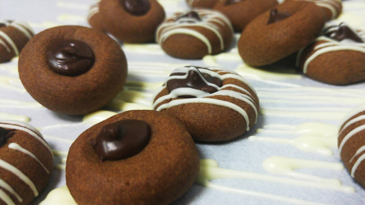 Κουλουράκια με σοκολάτα