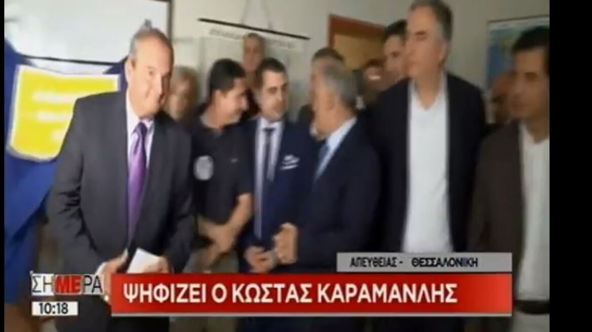 Επαναληπτικές εκλογές 2019: Το εκλογικό του δικαίωμα άσκησε ο Κώστας Καραμανλής