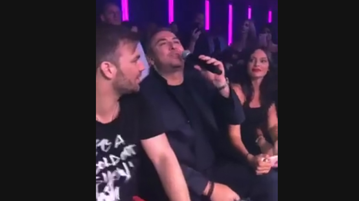 Ο Αντώνης Ρέμος και ο Λευτέρης Πανταζής το... έριξαν έξω στον Γιώργο Σαμπάνη 