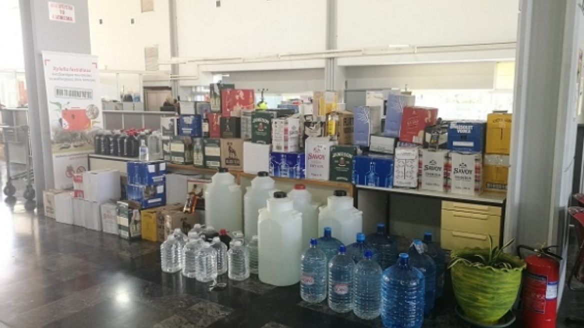 Λαθραία ποτά σε αποθήκες και μαγαζιά στο Ηράκλειο