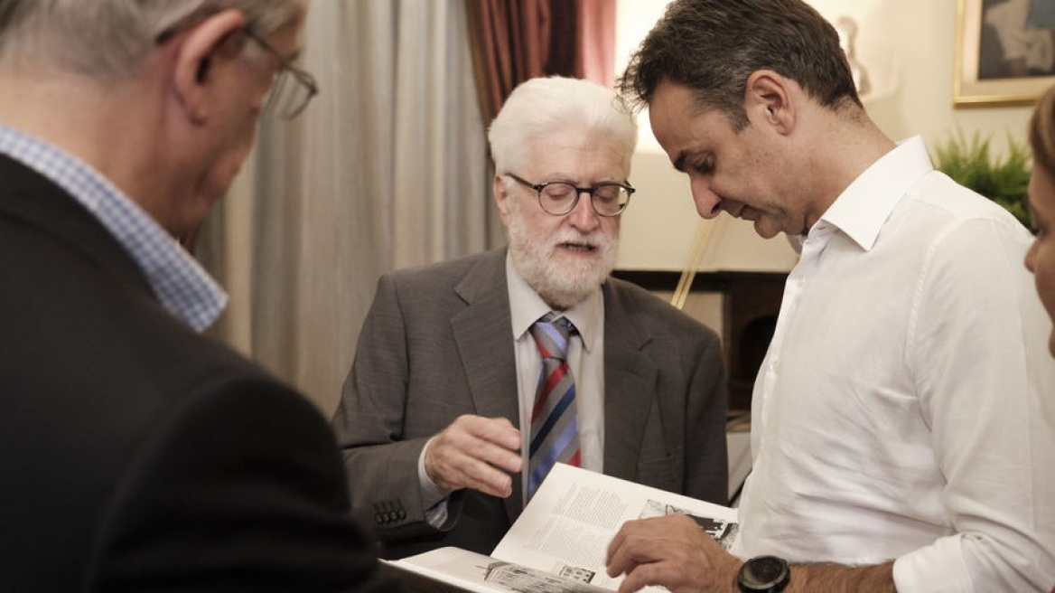 Συνάντηση του Κυριάκου Μητσοτάκη με τον δήμαρχο Ιωαννιτών Μωυσή Ελισάφ 