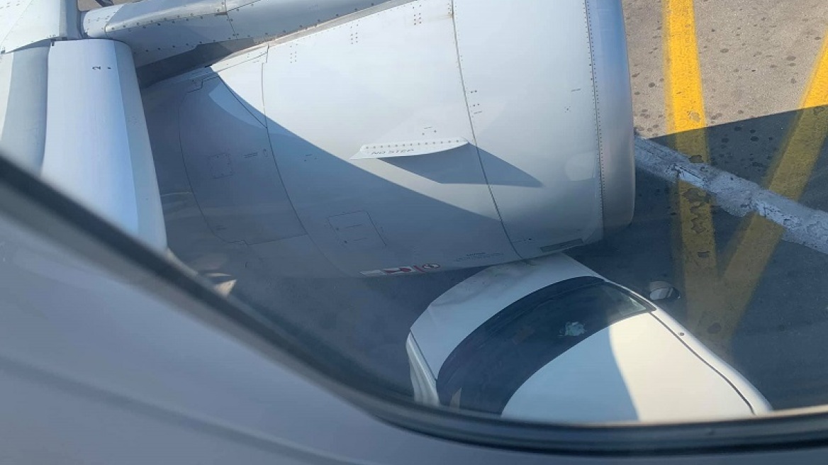 Απίστευτο: Αυτοκίνητο συγκρούστηκε με αεροπλάνο στο αεροδρόμιο Ηρακλείου