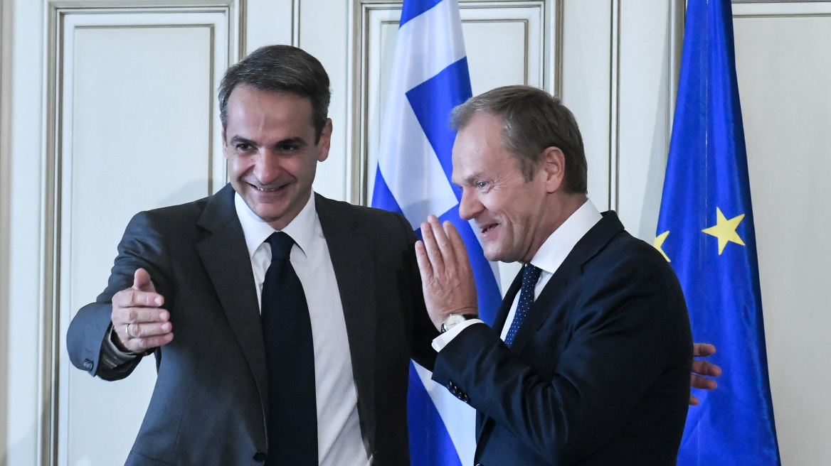 Συνάντηση Μητσοτάκη - Τουσκ: Συζήτησαν για Brexit, προσφυγικό και Τουρκία
