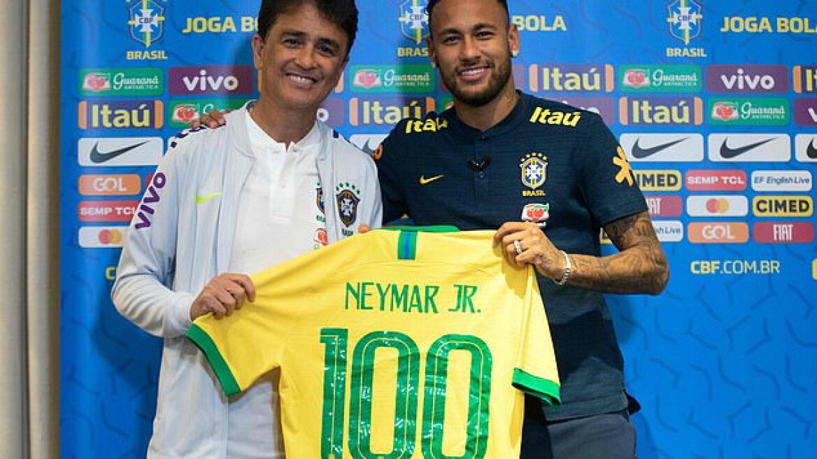 Ο Νεϊμάρ έγινε 100άρης με τη Βραζιλία