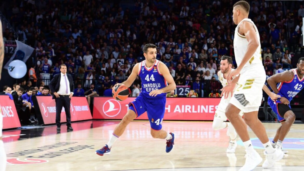 Euroleague, Αναντολού Εφές - Ρεάλ Μαδρίτης 76-60: «Πάτησε» την άστοχη «βασίλισσα»  