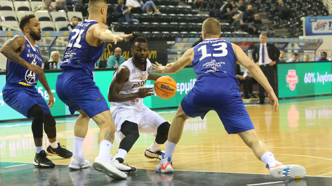 Basketball Champions League, ΠΑΟΚ - Νεπτούνας 72-94: Όταν παίρνω φόρα, φόρα κατηφόρα...