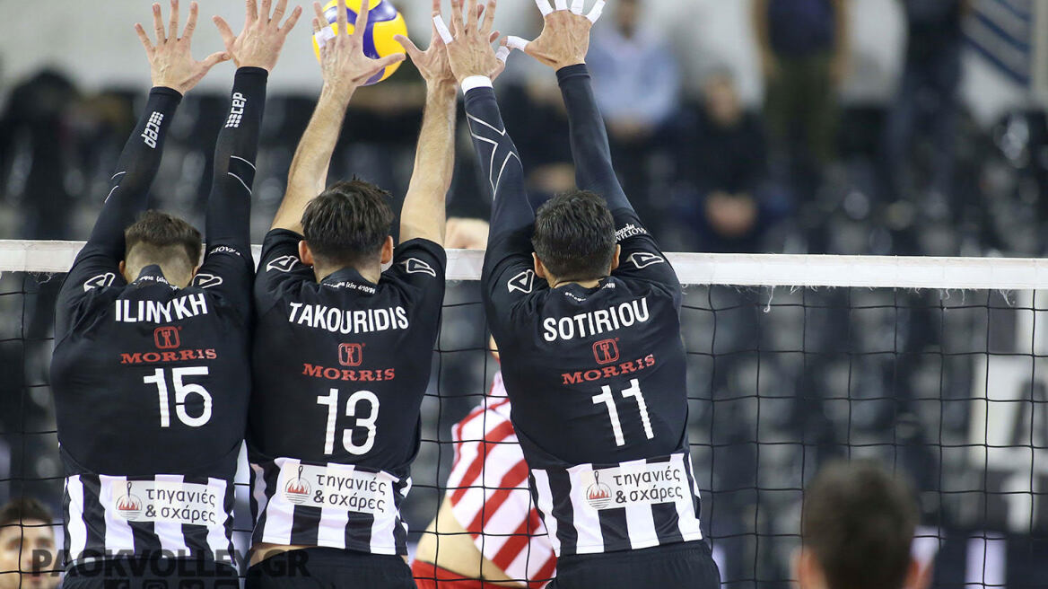 Βόλεϊ λιγκ, ΠΑΟΚ-Ολυμπιακός 0-3: Ερυθρόλευκος θρίαμβος στη Θεσσαλονίκη