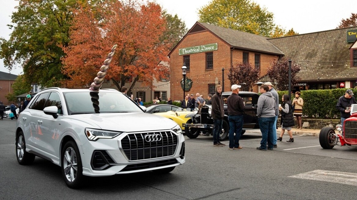 Ένα Audi Q3 με αποκριάτικη αμφίεση