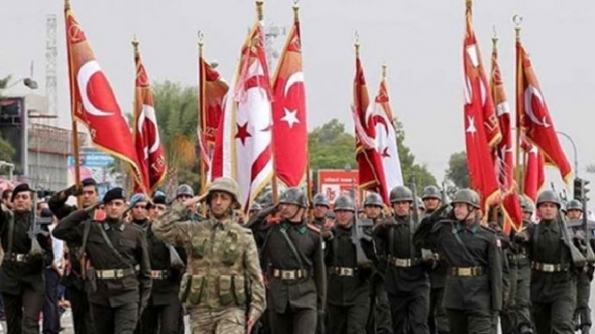 Κατεχόμενα: Υπό βροχή και χωρίς τουρκικά αεροπλάνα η παρέλαση για το ψευδοκράτος