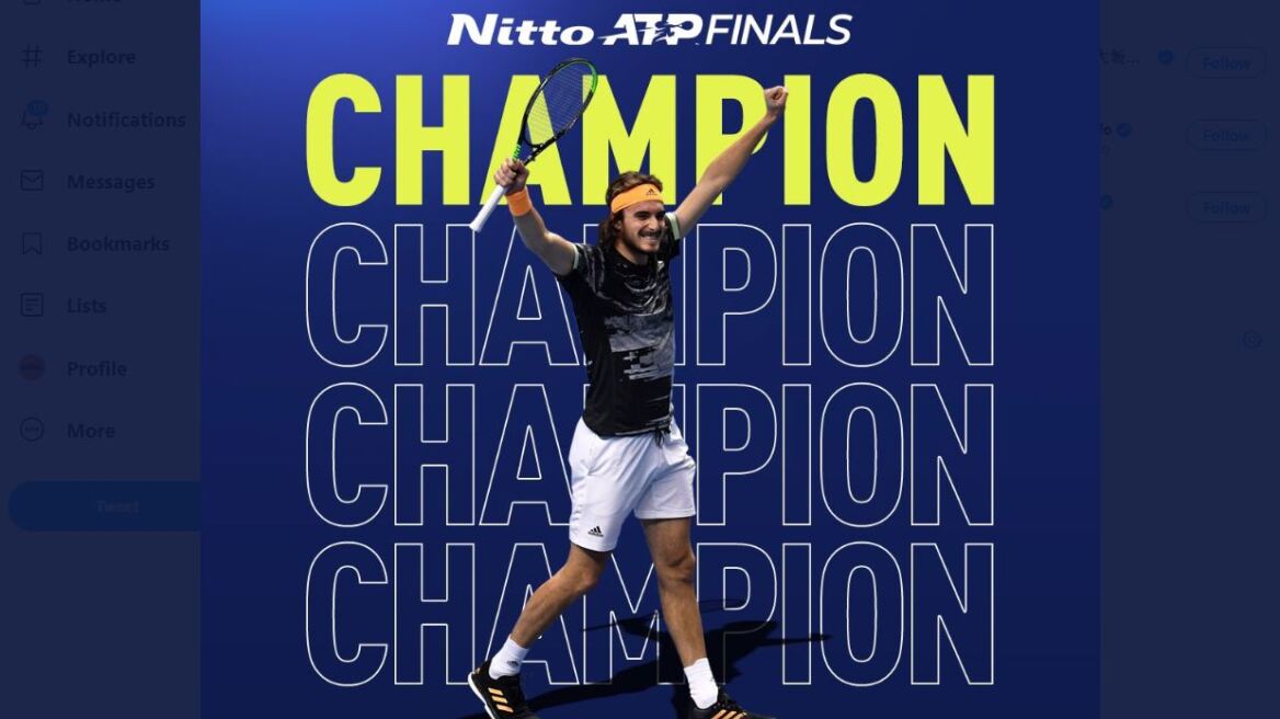 O Στέφανος Τσιτσιπάς τραγουδά στις κάμερες το «I’m So Excited»