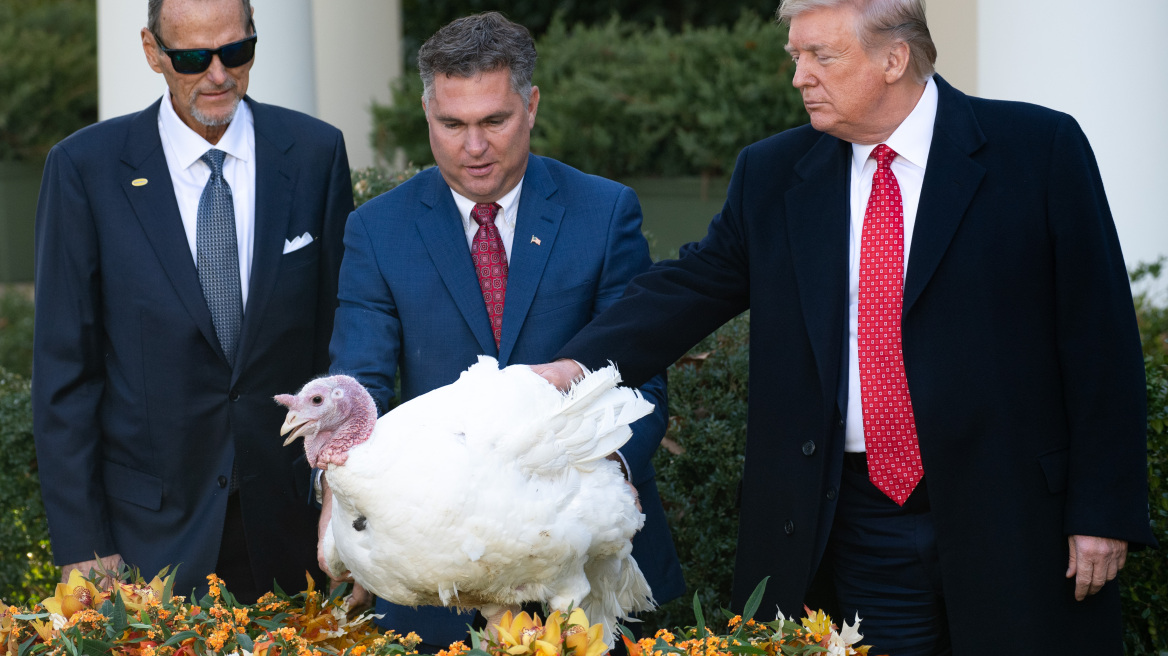 Ο Τραμπ έδωσε χάρη στις γαλοπούλες Butter και Bread