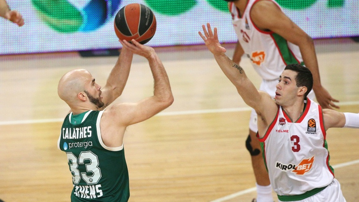 O Παναθηναϊκός με Πιτίνο για τη νίκη κόντρα στη Μπασκόνια