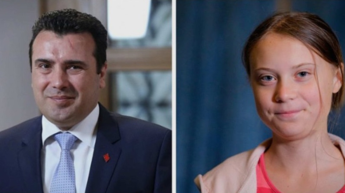 Σκόπια: Γκρέτα Τούνμπεργκ-«μαϊμού» συνομίλησε με τον Ζάεφ!