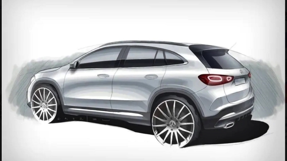 Σκίτσο της νέας Mercedes GLA