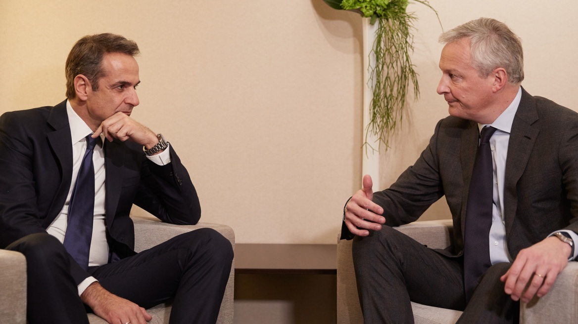 Νταβός: Συναντήσεις Μητσοτάκη με Λεμέρ και Κάρενμπάουερ