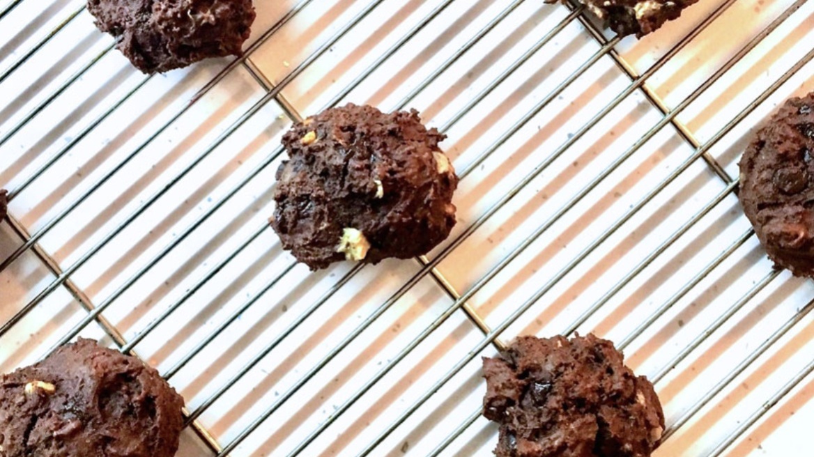 Σοκολατένια cookies με μπανάνα χωρίς ζάχαρη