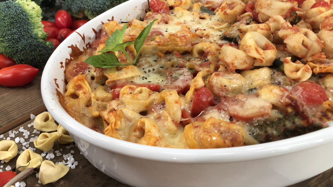 Τορτελίνια με μπρόκολο και παρμεζάνα