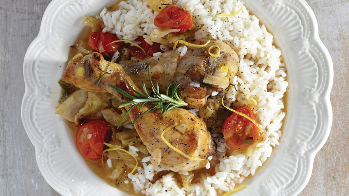 Κοπανάκια στο τηγάνι με φινόκιο, ούζο, δεντρολίβανο και ντοματίνια