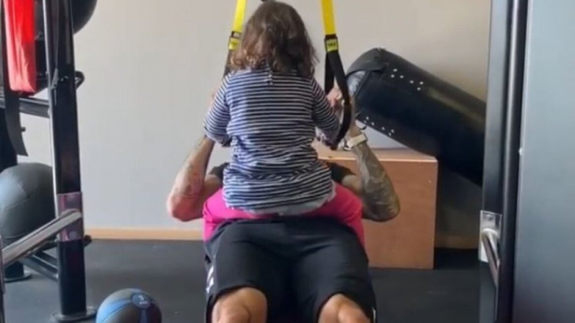 Κορωνοϊός: Ο Πρίντεζης μένει σπίτι και προπονείται με τη βοήθεια της κόρης του