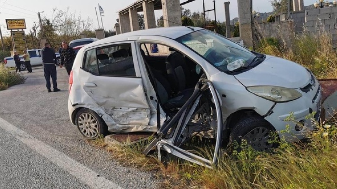 Ρόδος: Σοβαρό τροχαίο με 2 τραυματίες