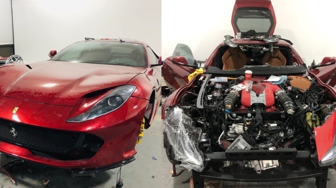 Πώς φτιάχνεις ξανά μια κατεστραμμένη Ferrari 812 Superfast (video)