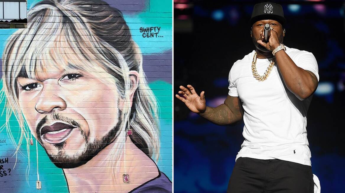 50 Cent: Ο ράπερ «τα ‘χει πάρει» με τα γκράφιτι - Τον τρολάρουν ως Τέιλορ Σουίφτ, Ντόναλντ Τραμπ, Μάο Τσε Τουνγκ (και όχι μόνο)
