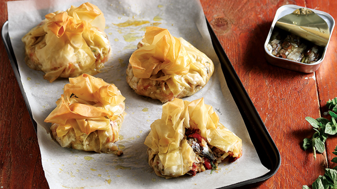 Σαρδελάκια – πακετάκια σε φύλλο κρούστας