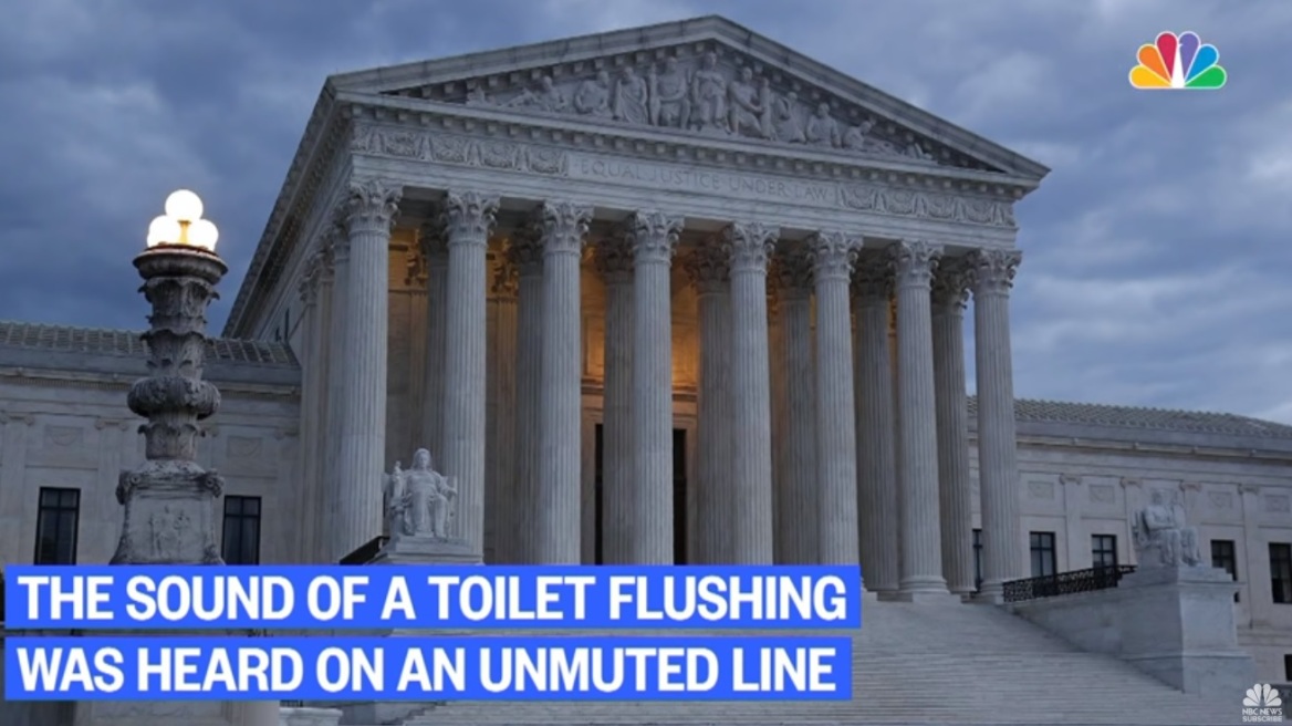 ΗΠΑ: Καζανάκι ακούγεται... live στη διάρκεια τηλεδιάσκεψης του Ανώτατου Δικαστηρίου