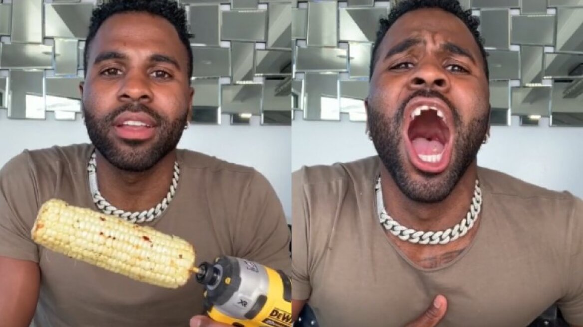Ο Jason Derulo έσπασε τα δόντια του κάνοντας «#CornChallenge» στο TikTok (vids)