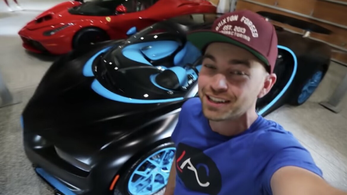 17χρονος κυκλοφορεί καθημερινά με Bugatti Chiron (video)