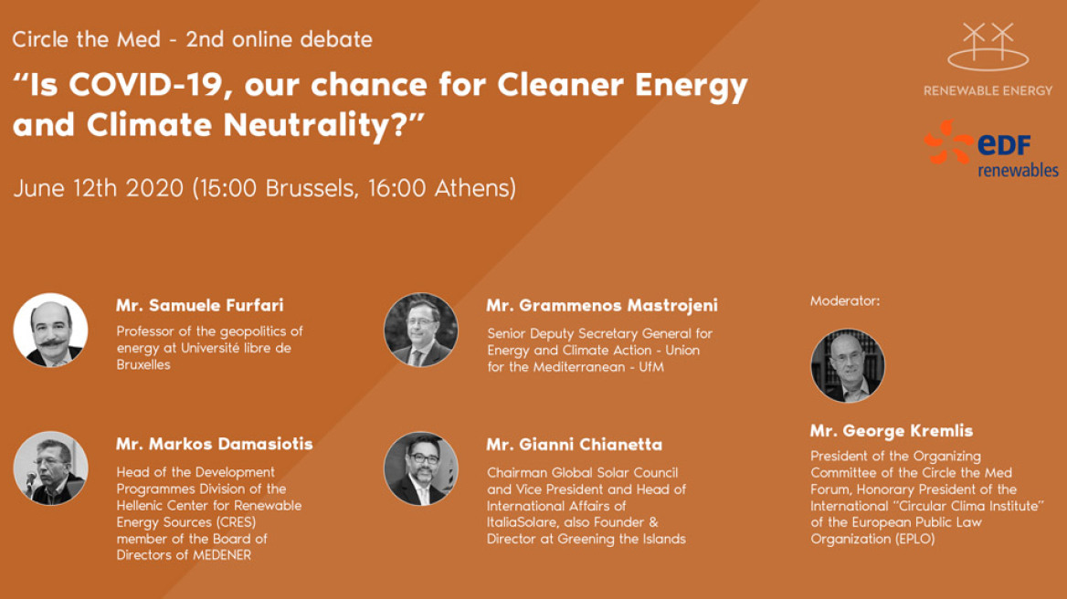 «Είναι ο COVID-19 ευκαιρία για Καθαρότερη ενέργεια και Κλιματική ουδετερότητα;»